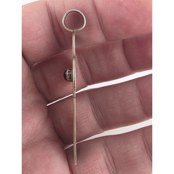 Don Lucas Native American Sterling Silver 925 Gem Stone Cross Pendent - Picture 2 of 14